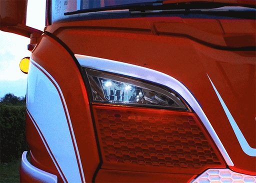 [2606240916] DUO LED Position Light + Strobe for Grille Driving Light Scania R/S NextGen 2023+