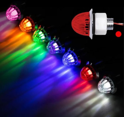 [26070219-R] Nedking LED Mini Watermelon Light - Rood met rode lens