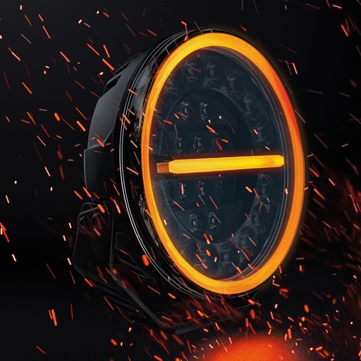 [2607270955] Firefly Full LED Verstraler 9" - Zwart