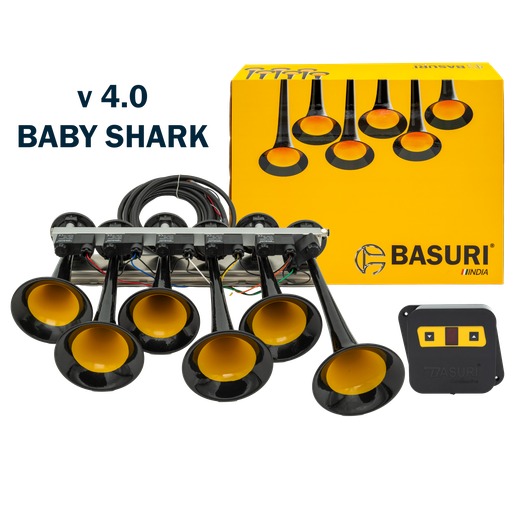 [1707532218] Basuri Baby Shark Air Horn 4.0 12/24V - 22 Melodies