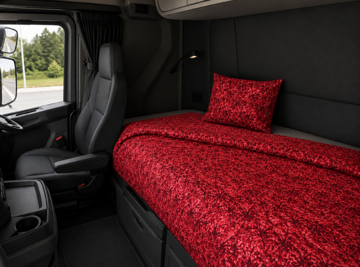 [150750070] Duvet Cover & Pillowcase - Danish Red Design