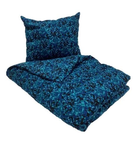 [150750071] Dekbed Overtrek & Kussensloop - Deense Stof Blauw