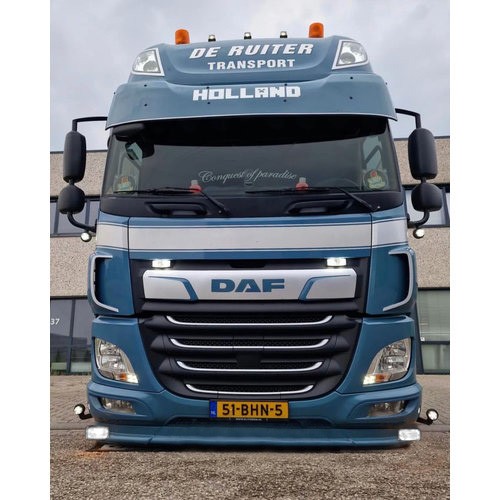 [2DFCFE6TLW] Bumperspoiler voor DAF CF Euro 6 | 2x Witte Talmu