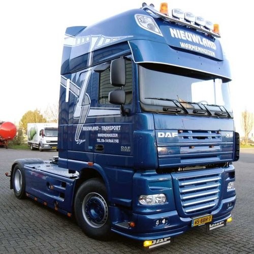 [2DFXF05TLG] Bumperspoiler voor DAF XF105 | 2x Gele Talmu