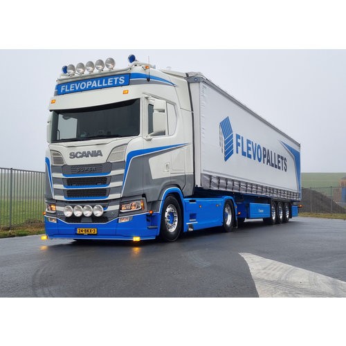 [2SCNGOSXST7Y] Bumperspoiler voor Scania NextGen met Lage Bumper | Type 7 | 2x Gele Talmu