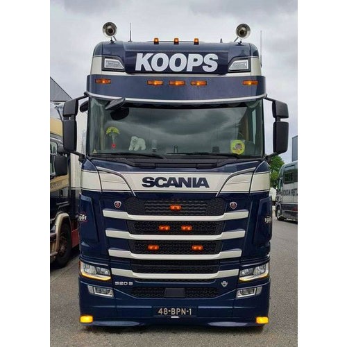 [2SCNGOSXSTLGT3] Bumperspoiler voor Scania NextGen met Lage Bumper | Type 3 | 2x Gele Talmu