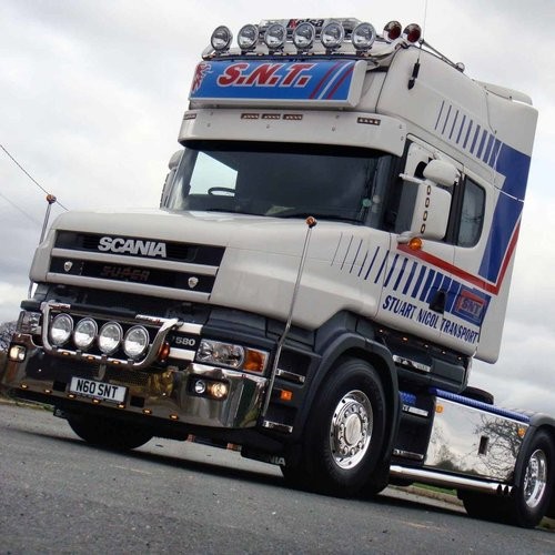 [7SC4RHL2D] Sunvisor for Scania 4 Series Highline | Type 2D | 5 Lightholes