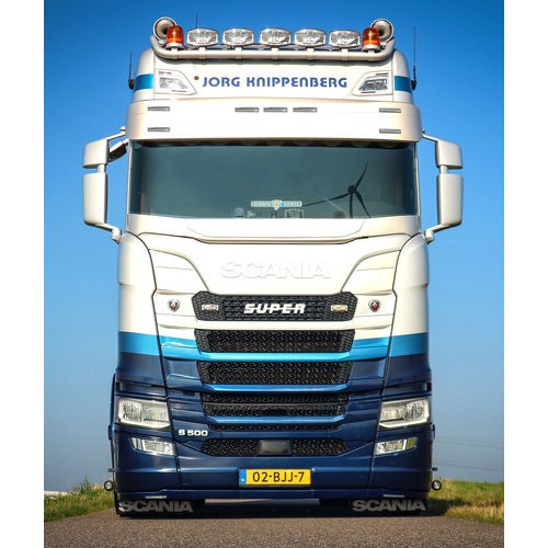 [7SCNG3DFBML] Sunvisor for Scania NextGen | Flat Line | 7 Lightholes