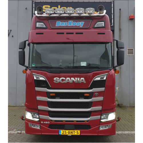 [7SCNG4AFBN5] Zonneklep voor Scania Next Generation | Platte Bodem | 5 Lampgaten