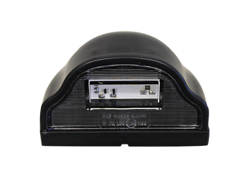 [2607800029-S] Kentekenplaat verlichting LED rond (ZWART) 12/24V