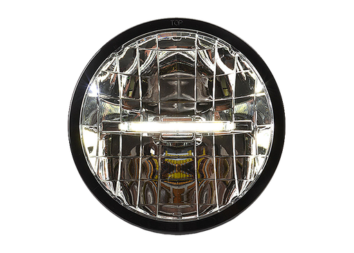 [2607000871] FULL LED verstraler rond 230mm 12/24v met streep als stadslicht