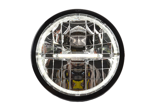 [2607000872] FULL LED verstraler rond 230mm 12/24v met ring en streep als stadslicht