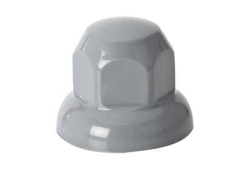 [2707203200] (32mm) Kunststof grijze wielmoerdoppen (20 stuks)