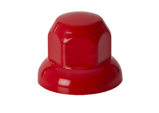 [2707203200R] (32mm) Kunststof rode wielmoerdoppen (20 stuks)