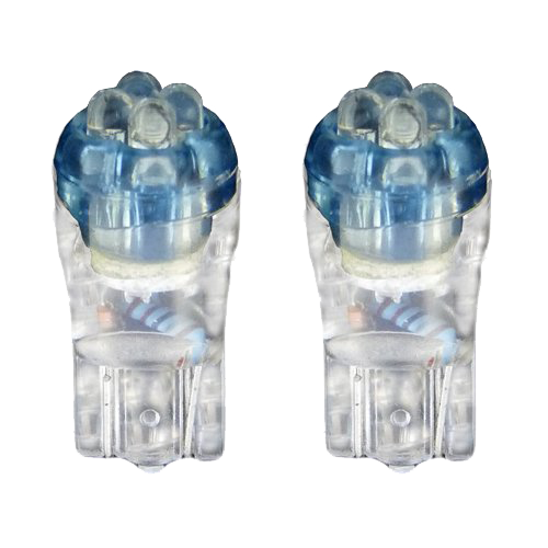 [201194424VB] T10 Lamps 4-LED Blue | Set of 2 Pieces