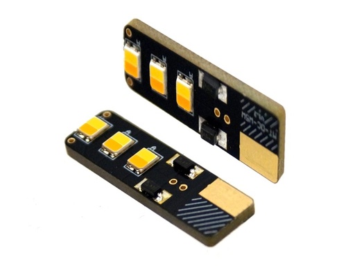 [2607240100] T10 Dual Color LED Lights 24V Amber / Xenon White | Set of 2 Pieces
