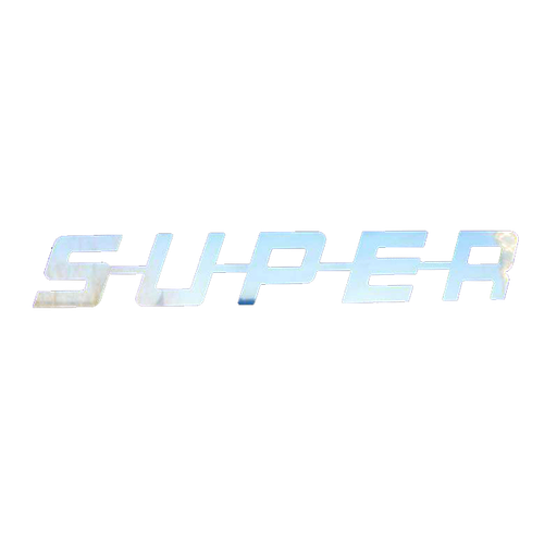 [288027157584-8] RVS  SUPER SIGN - 435X65MM