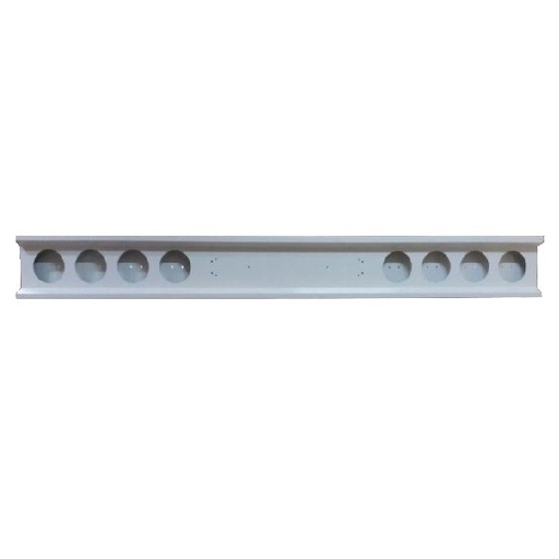 [110802211815] Universal Rear Bumper Zincor | 8 Holes